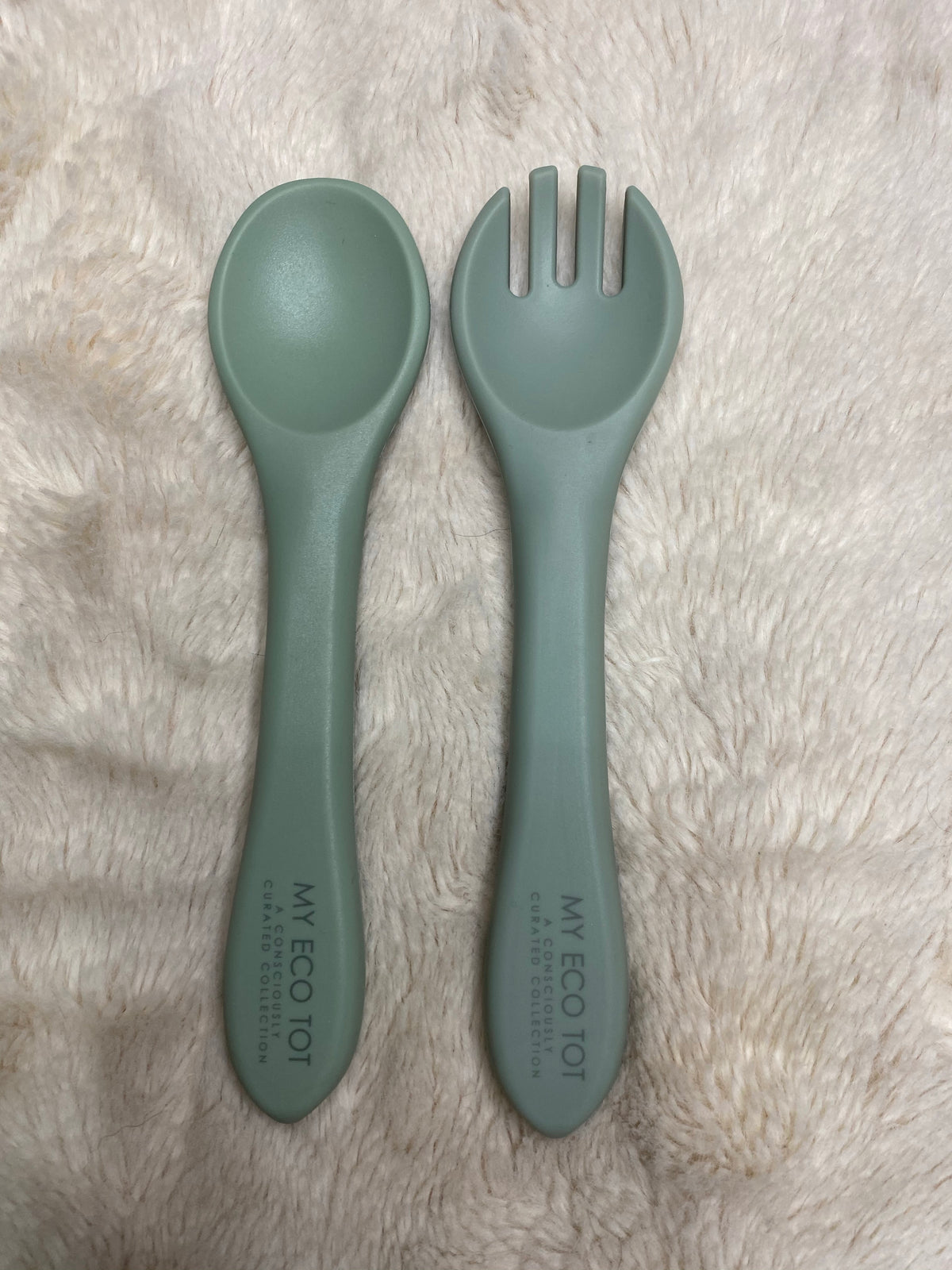Silicone Spoon and Fork Set (Taupe) – Black Owned Everything