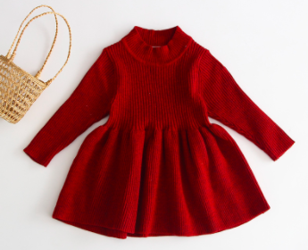 Hallie Holiday Sweater Dress - My Eco Tot 