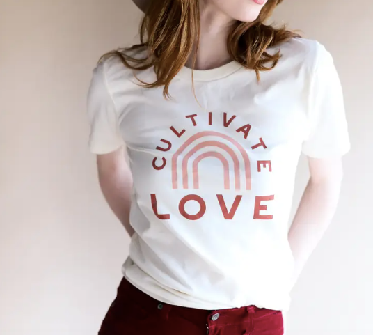 Cultivate Love Adult Tee - Unisex - My Eco Tot 