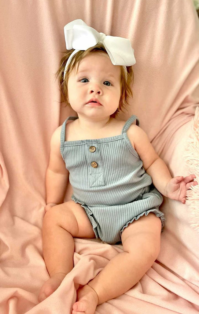 Kelly Knitted Button Romper + Bloomers