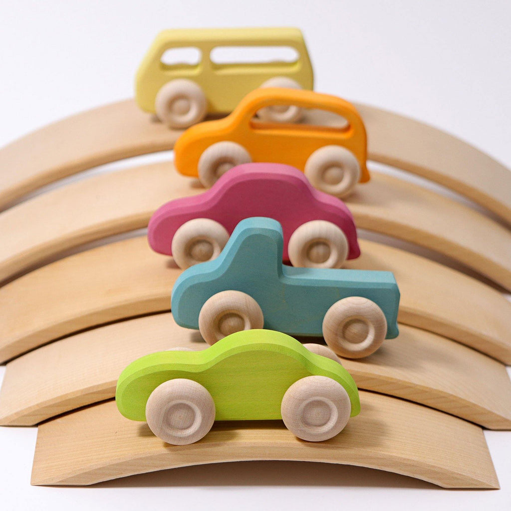 Rainbow Cars with Curved Bridges - My Eco Tot 